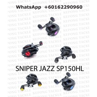 SNIPER fishing reel JAZZ SP 150HL Left Handle Baitcasting Reel with Free Line Opass reel