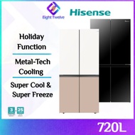 HISENSE 720L/780L Refrigerator Inverter 4 Door Fridge | Peti Sejuk 4 Pintu | RQ768 / RQ640