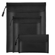 yunhaoSK-Fireproof Waterproof Document Bag 2000℉ 3Pack Fireproof Bags for Cash/Documents with Lockin