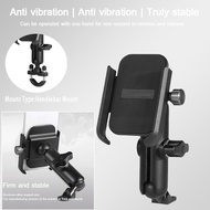 Holder Bimbit Phone GPS Motor Bracket Handphone Aluminum Alloy Pemegang Bike Motor Navigation