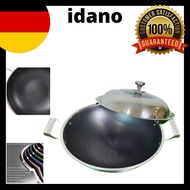 Idano 42 cm 德国钢材无锈不粘锅 （ Germany Stainless Steel Non stick Wok ）