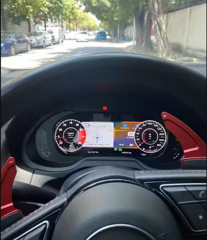 For Audi A6 A7 C7 RS6 RS7 Digital Dashboard LCD Wireless CarPlay Instrument Cluster Virtual Cockpit 