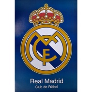 Real Madrid poster football Club Logo Picture Sports Wall Mount Beautiful (88 x 60 Cm.approximate)