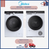 Bundle ~ MIDEA MFK768W Washing Machine 7kg + MDK888HP HeatPump Dryer 8kg - (FREE STACKING KIT)