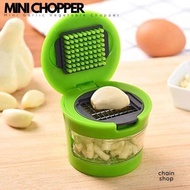 CHAINSHOP Mini Garlic Chopper Vegetable Garlic Chili Masher Kitchen Crusher Shredder