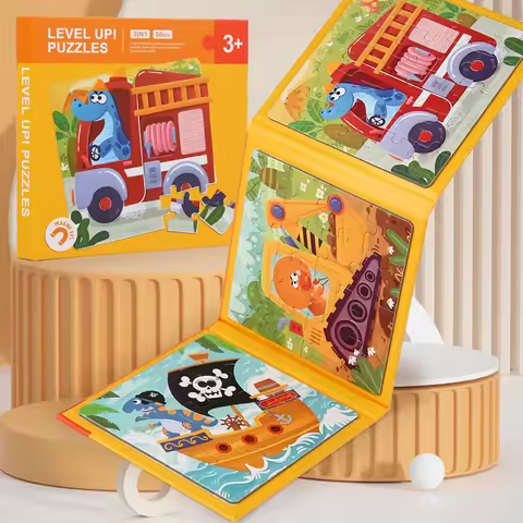 Kids Magnetic Puzzles Leveled Puzzles for Kids Age 2 Up Preschool Learning Jigsaw Puzzles Travel Gam