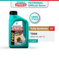PETRONAS Sprinta T900 RXZ Fully Synthetic (1L) | 2-Stroke Motorcycle Engine Oil / Minyak Enjin Motos
