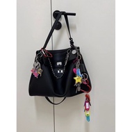 Vintage Rodeo Lock Buckle Metal Shoulder Bag Handheld Crossbody Bag Pendant Keychain Jewelry Bag Dec