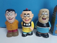🌈 懷舊 ，中古，90年代，九十年代，絕版 ，老夫子，大蕃薯，秦先生，罕有齊一套 搪膠錢罌。錢箱，錢甖， 膠公仔， 其他