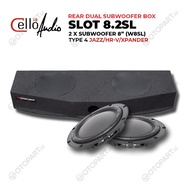 Double Subwoofer Box 8′′ inch Cello SLOT8.2SL XPANDER/HRV/JAZZ/RAIZE