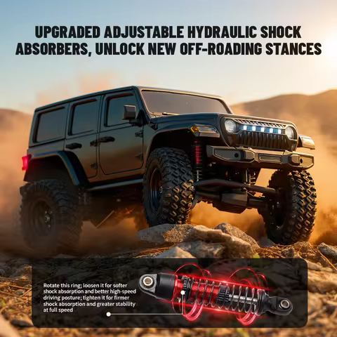 JHD For JJRC C8801 PRO 1:18 Rc Three Level Adjustment Dual Speed Gearbox 4WD C8801 Suspension Off-Ro