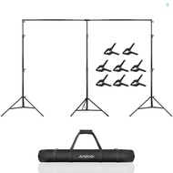 Andoer 2.8*6M/ 9*20FT Studio Backdrop Stand Photography Backdrop Frame Adjustable Photography Backgr