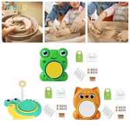predolo Kids Pottery Wheel Kits Pottery Studio Educational Toys Craft Activity with Clay for Childre