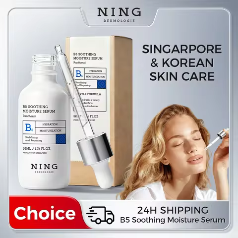 Vitamin B5 Serum – Panthenol + Ceramides + Squalane, Hydrating Soothing Essence for Sensitive Skin &