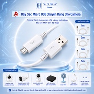 Micro USB charging cable, charging cable length 1m 2m 3m 5m specialized for cameras and microphone d