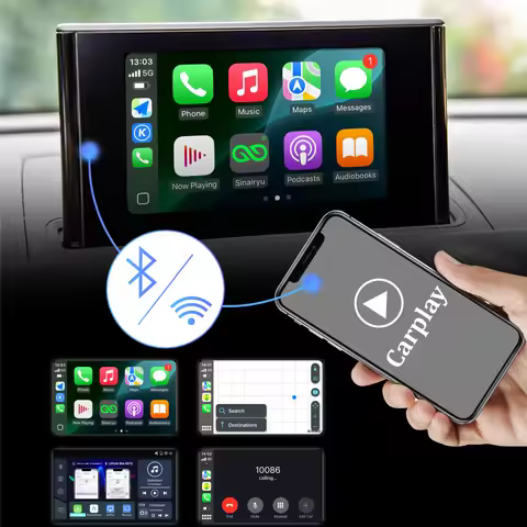 Sinairyu Wireless Apple CarPlay Android Auto Interface for Audi A3 S3 Q2 A4 A5 Q7 B9 with AirPlay Mi