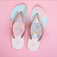 女款文創動物風夾腳拖鞋 柔軟防滑人字拖 憨憨動物園 -貓籠好胖友