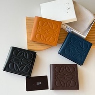 LOEWE Anagram壓紋雙折短夾