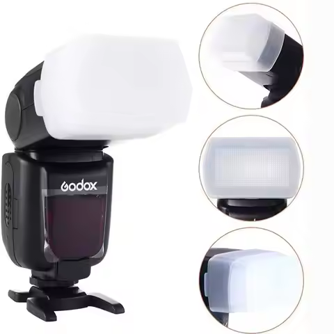 Godox Flash Diffuser Dome Bounce Fit for Canon Speedlite 580EX 580EX II Godox V850 860II TT685 TT600