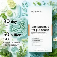 [Local delivery]Pure Form Pre + Probiotics for Gut Health Probiotic Supplement Prebiotic and Probiot