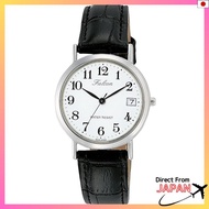 Citizen Q&Q Analog Waterproof Date Leather Belt D021-304 Women's White Watch