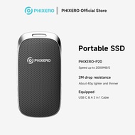 PHIXERO P20 Portable External SSD 1TB/2TB External Hard Disk USB 3.2 20Gbps up to 2050Mb/s
