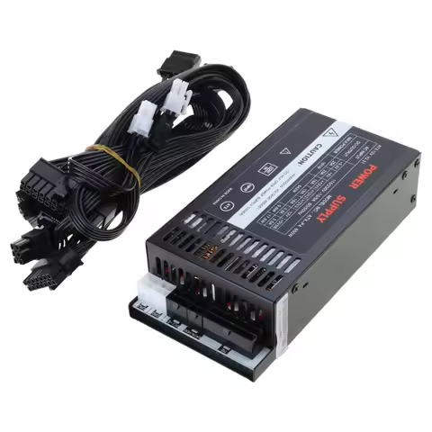 ENP-7660B Flexs ATXs PSUs 600W Full Modulars High Power Supply 110-264V for Gaming PC, Quiet Fan, Mu
