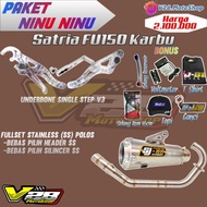 Paket Ninu Ninu - Satria Fu150 Karbu Fullsystem Sj-88 Ss Polos Dan