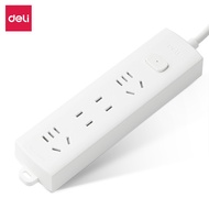 Deli(deli)New National Standard Socket Power Strip Main Control Switch1.8Meter-long Household Extens