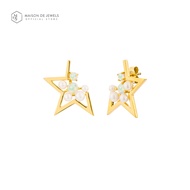 Maison de Jewels - Galaxy Star Earring ต่างหูเงินแท้ ต่างหูทอง ต่างหูดาว ต่างหูมุก ต่างหูโอปอล