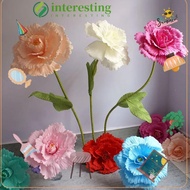 INTERESTING PE Foam Rose, Artificial Flowers 30cm Simulation Rose Flowers,  Giant Background Fake Fl
