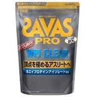 (訂購) 日本製造 明治 SAVAS Pro WPI Clear 分離乳清蛋白粉 840g