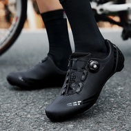 Outdoor Cycling Shoes Road Bike Lock Shoes Bicycle Shoes New Flat Bottomed Men's And Women's Mountain Bike Shoes