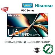 2026 Hisense U6Q Series 55/65/75/85 inch 4K Smart TV 144Hz Mini-LED TV / Dolby Atmos / HDR10+ / ALLM