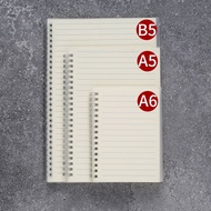 ▥ஐ♈A4 notebook simple college student Cornell notebook stationery thickened blank horizontal line B5