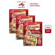 Combo 3 Gói Hạt Nêm Aji-ngon® 400g/Gói