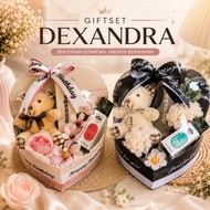 GIFTSET PERFUME DX30 + TEADYBEAR, PERFUME BAJET HADIAH BIRTHDAY ANNIVERSARY TAHAN LAMA