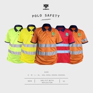 KAOS POLO SAFETY/ lapangan/ outdoor/ polo shirt lengan pendek - kk uniform