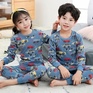 100% Cotton Boys Pajamas Sets Toddlers 2 to 3 4 5 6 7 8 9 10 11 12 Years Long Sleeve Cartoon Car Pri