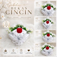 Gubahan bekas cincin risik/tunang/nikah ( single ring box)