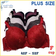 Plus Size F CUP! 42F-52F Wanita Baju Dalam Women Wired Bra 777