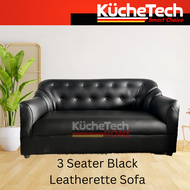 3 Seater Sofa Faux Leather Sofa Set Sala Set Furniture