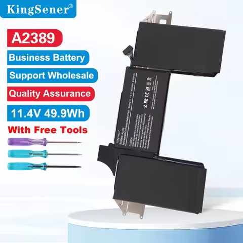KingSener A2389 Battery For Apple MacBook Air 13" Touch A2337 2020 2021 EMC3302 A2337 EMC3598 MGN63L