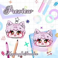 Silly Powder Keychain