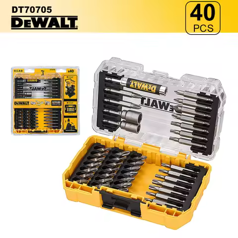 DEWALT DT70705 40-Piece Impact Screwdriver Bit Set with Hard Case Multi-Purpose Electric Tool Access