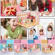 CYBERLINX 3D Room Model Puzzle Toys, Cardboard Model Toys 3D Room Cardboard, 3D Stereo Puzzle Kitche