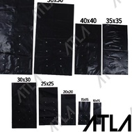 BLACK POLYBAG 25X25 PLASTIC BAG POLYBAG 25/ 12.5 X 25 KP005