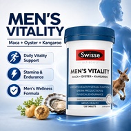 Swisse Ultiboost Men’s Vitality 120 Tablets Maca Oyster Kangaroo Men Daily Vitality Stamina & Wellne
