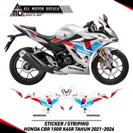 Cbr k45r Sticker Honda Cbr 150r New Striping/ New Cbr150r Motorcycle Decal/ 2021, 2022, 2023, 2024, 