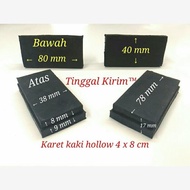 Hollow rubber 4x8 cm hollow rubber feet 40x80 mm